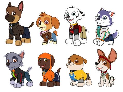 Paw Patrol Redesigned Casual Outfits By Nobodyherewhatsoever On