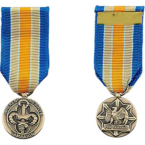 Inherent Resolve Campaign Ira Medal Miniature Miniature Badges