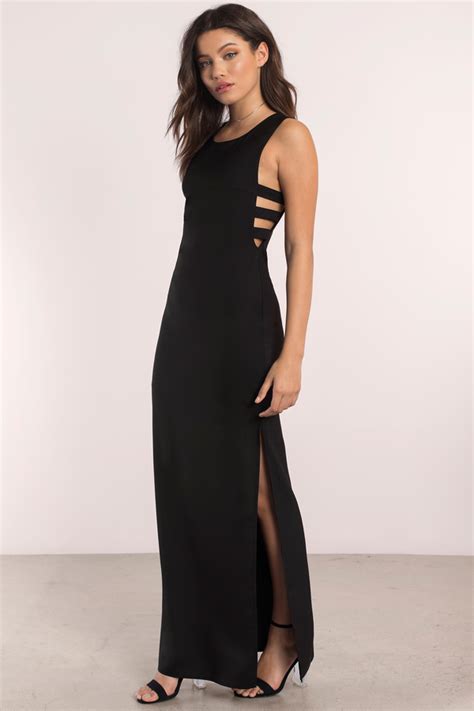 Trendy Black Maxi Dress Black Dress Cut Out Dress Maxi Dress