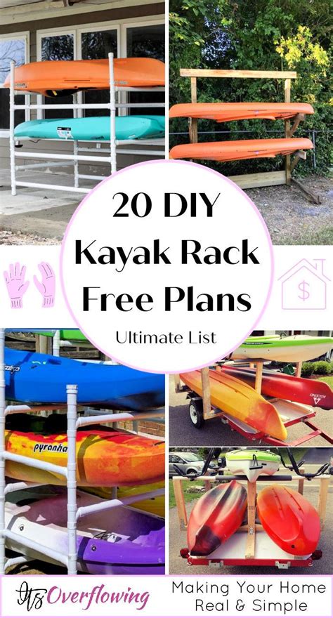 20 Free Diy Kayak Rack Plans Build Your Kayak Storage