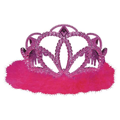 Plastic Tiara Hot Pink Big W