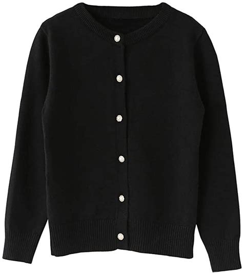 Smiling Pinker Girls Cardigan Sweater School Uniforms Button Long