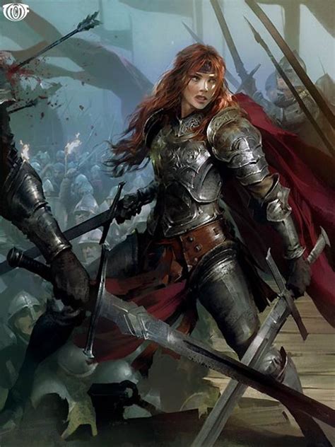 Fantasy Armored Characters Dump Warrior Woman Digital Art Fantasy
