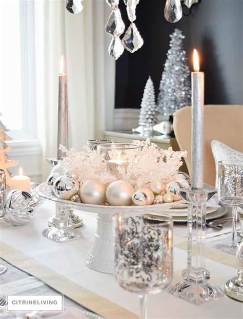 All That Glitters Silver Table Decorations For Christmas To Add A