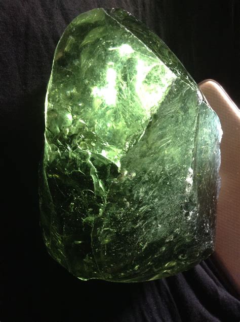 Leaf Green Color Glass Rock Rough Gems Glass Rocks African Art Green