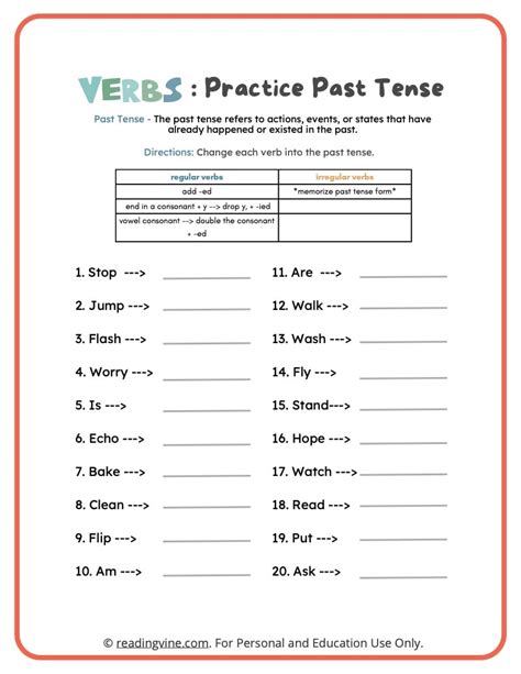 Verbs Past And Present Tense Worksheets Made By Teachers Worksheets