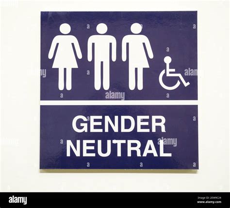 Gender Neutral Restroom Sign In New York On Saturday November 11 2017