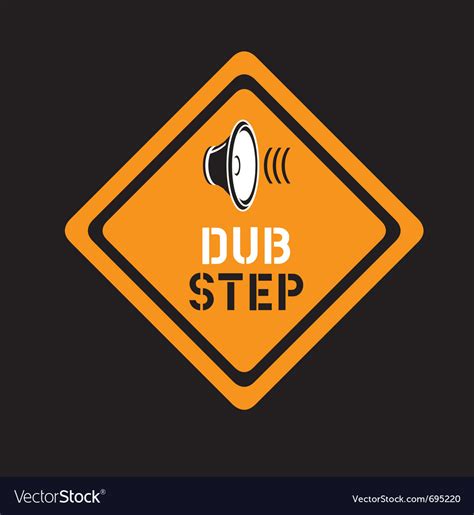 Dubstep Sign Royalty Free Vector Image Vectorstock