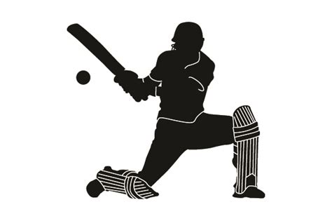 Detailed Sports Silhouettes For Cricket Svg Cut File By Creative
