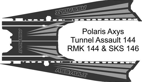 polaris axys tunnel decal graphics 600 rmk switchback assault 144 155 wrap ebay