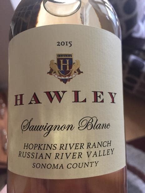 2020 Hawley Wine Sauvignon Blanc Dry Creek Valley Usa California