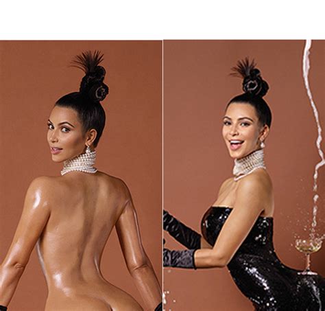Kim Kardashians Hair On ‘paper Magazine — Hairstyle On Butt Baring