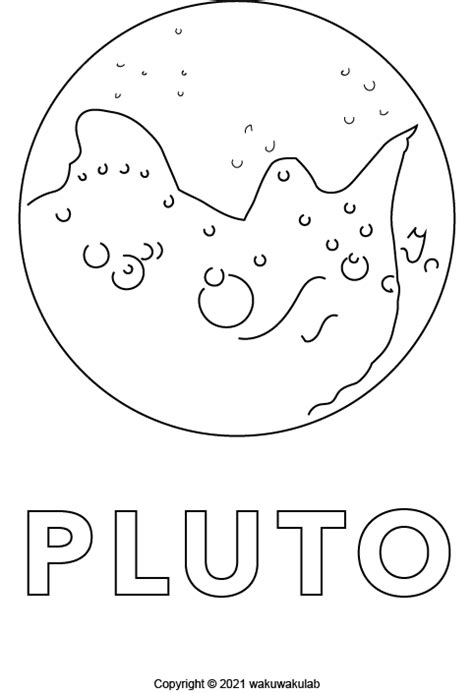Pluto Planet Coloring Pages