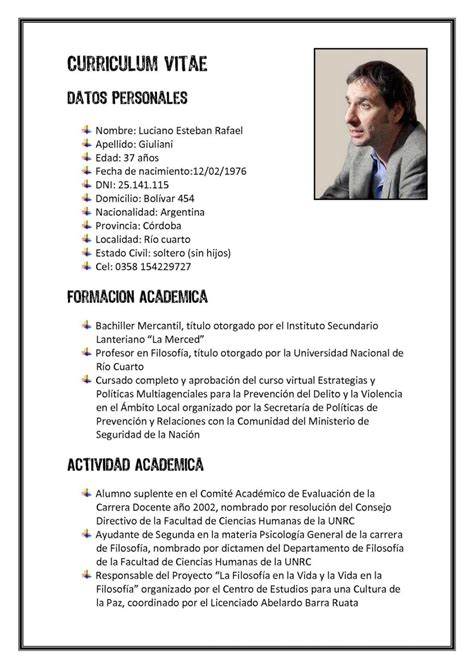 Resumen Profesional Y Laboral Ejemplos Calameo Curriculum Vitae De