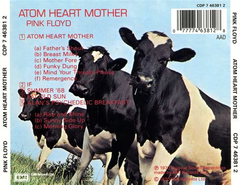 Pink Floyd Ilustrado Atom Heart Mother Cd Uk