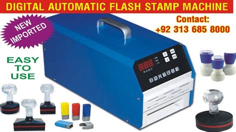Blue Digital Flash Stamp Machine Bh Automatic Flash Stamp Machine