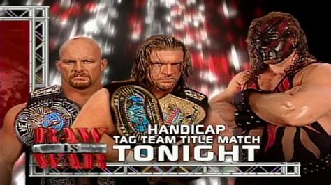 Stone Cold HHH Vs Kane WWF Tag Team Championship Match YouTube