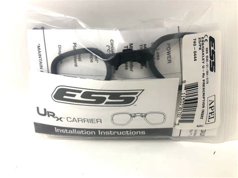 Case Of Ess Oakley Prescription Insert Ballistic Safety Glasses