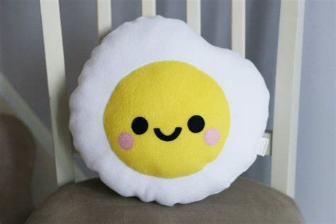 Fried egg cushion food cute pillow by hannahdoodle on etsy. Fried Egg Plushie, Food, Cute Pillow, Kawaii Room Decor ...