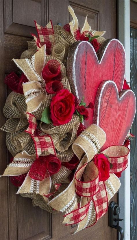 Amazing And Elegant Diy Valentine Wreaths Ideas Stylish Wreath Designs