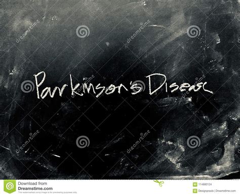Has been widely used to globally describe handwriting. Parkinson`s Disease Handwritten On Blackboard Stock Photo - Image of human, hands: 114880124