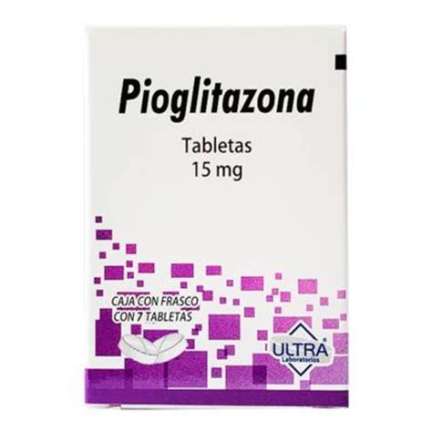 Pioglitazona 15 Mg 7 Tabletas Walmart