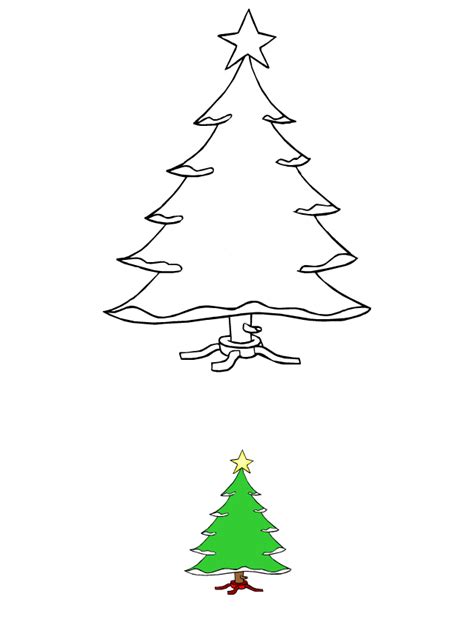Dessin de noela imprimer : Sapin de Noël à décorer - tipirate