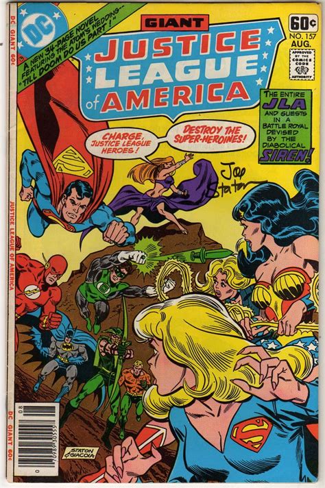 Justice League Of America Vol 1 157 Signed By Joe Staton At Garden