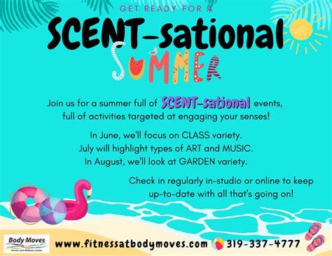 Ready for a SCENT-sational Summer? – Body Moves Fitness and Wellness