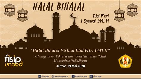 Spanduk buat acara halal bihalal & reuni sabtu 25 september 2010, apartemen batavia. Halal Bihalal Virtual FISIP Unpad 1441 H - YouTube