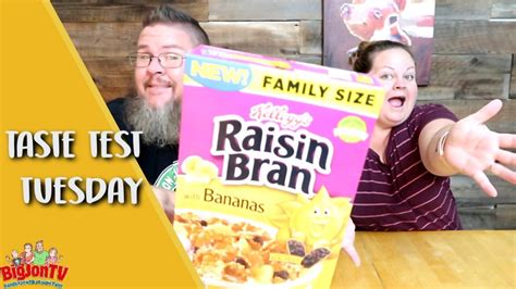 Taste Test Tuesday New Raisin Bran With Bananas Youtube