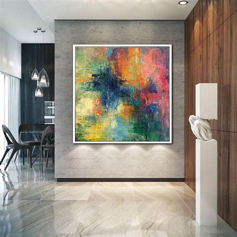 Colorful Abstract Paintings On Canvas In Bright Сolors Art Etsy