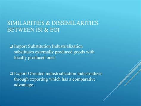 Export And Import Substitution Industrialization Ppt