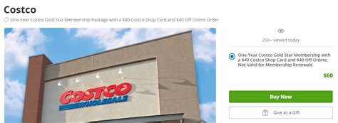 Like most stores, costco offers gift certificates in the form of its costco cash cards. Groupon: One Year Costco Membership, $40 Costco Shop card & $40 Off Online For $60 - Doctor Of ...