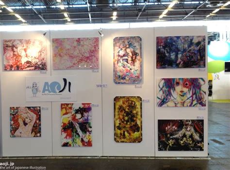 Aoji The Art Of Japanese Illustration Booth At Japan Expo 2014