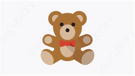 图片素材 028 泰迪熊teddybear扁平卡通杂项元素图标 每天快乐多一点