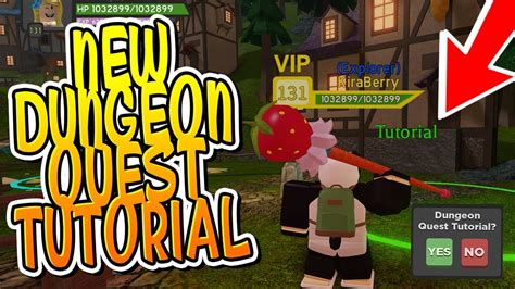 New Dungeon Quest Tutorial Update Roblox Youtube
