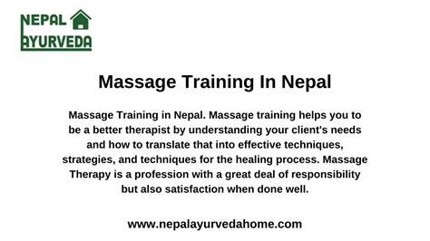 ppt massage training in nepal powerpoint presentation free download id 11640965