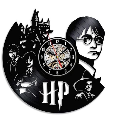 [Visit to Buy] Vinyl Clock Bedroom Wall Decor Gift for Harry Potter