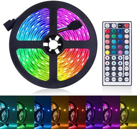 Led Light Strip 164ft Rgb Led Light Strip 5050 Led Tape Lights Color