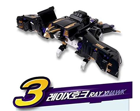 Miniforce Mini Force X Raybot Ray Bot Xbot Black Hawk Transformering