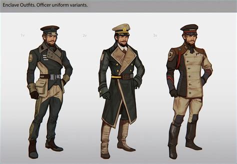 Fallout 76 Enclave Officer Uniform Concept Art By Katya Gudkina