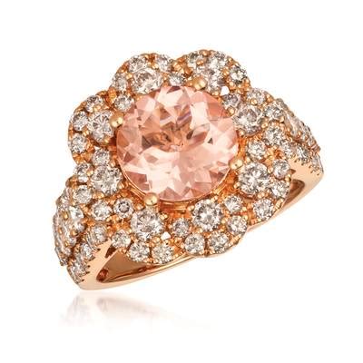 18K Strawberry Gold Ring Nude Diamonds VIMK 2201 Le Vian