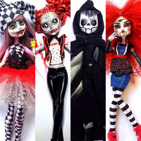 Halloween Custom Dolls Custom Monster High Dolls Scary Dolls Custom