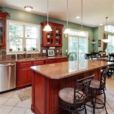 Feng Shui Home Decorating For Modern Living Cherry Wood Kitchens