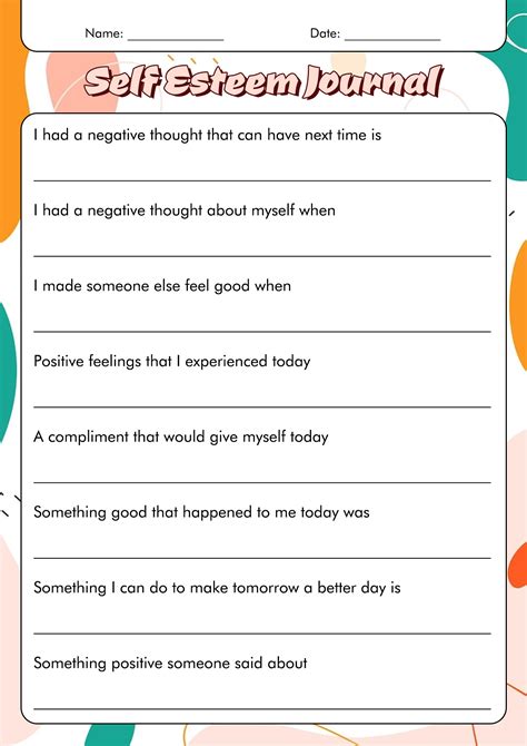 Best Images Of Self Awareness Activity Worksheets Printable Self