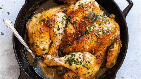 Roasted Lemon Garlic Butter Spatchcock Chicken Totallychefs