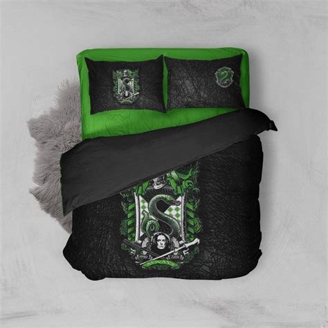 Slytherin House Harry Potter Bed Set Teeuni