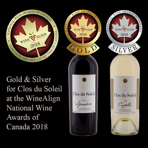 Gold For Clos Du Soleil At The National Wine Awards Of Canada Clos Du Soleil Artisan Winery