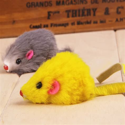 Buy Cat Toy Mouse Long Tail Fur Mice Cat Products For Cats Artificial Fur Size